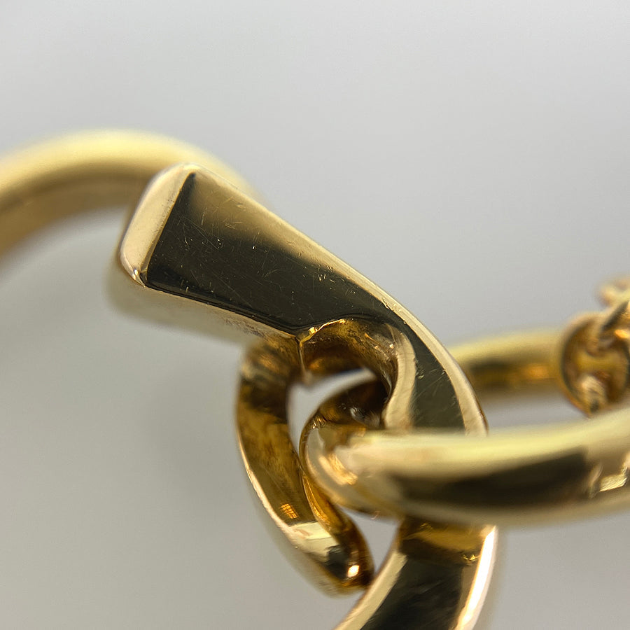 HERMES Chaine d'Ancre amulet heart Necklace