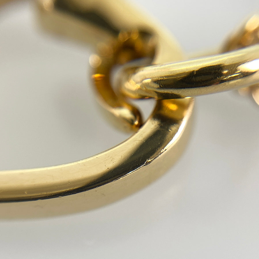 HERMES Chaine d'Ancre amulet heart Necklace