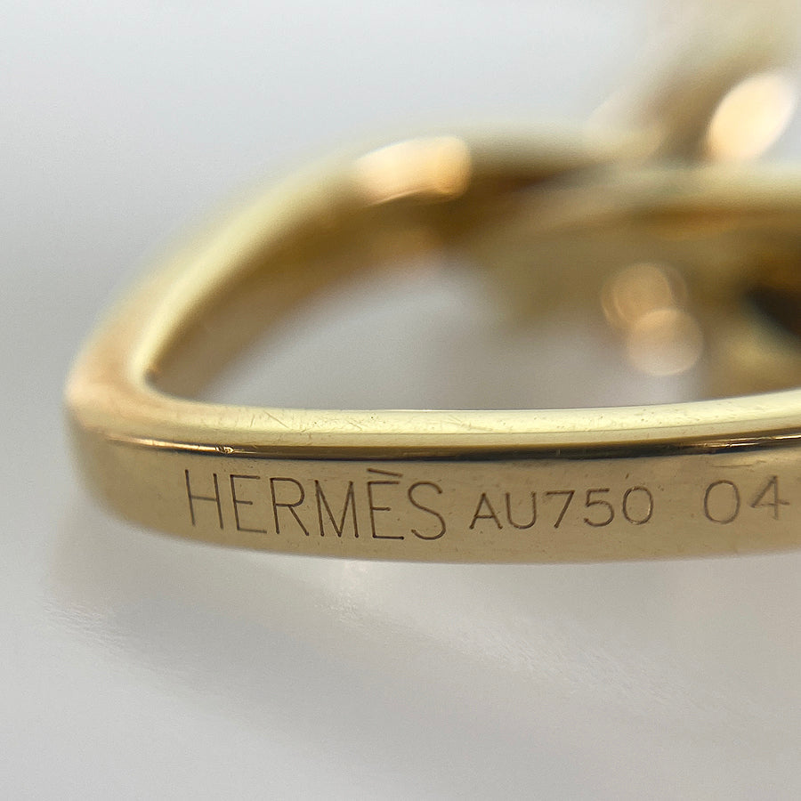 HERMES Chaine d'Ancre amulet heart Necklace