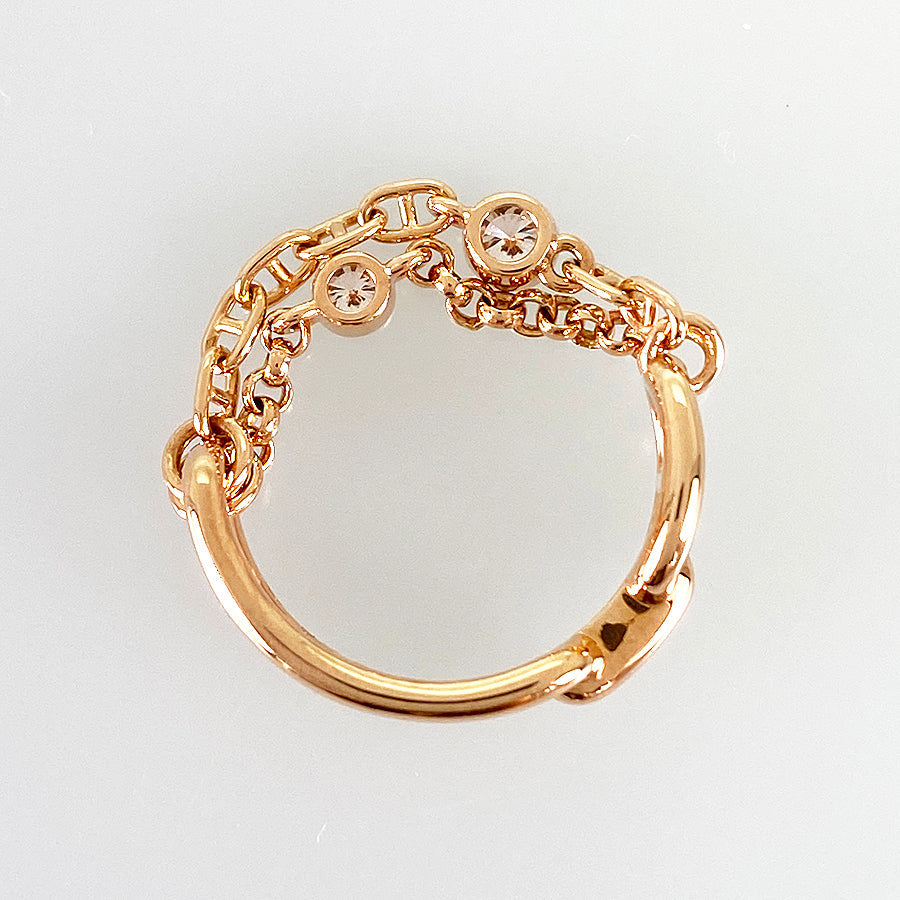HERMES Chaine d'Ancre chaos Ring