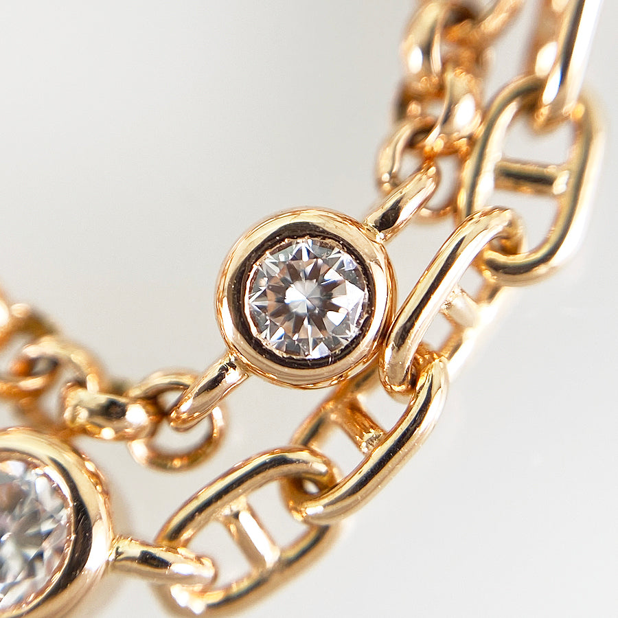 HERMES Chaine d'Ancre chaos Ring