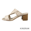 LOUIS VUITTON Monogram Empreinte Croisiere Women's Sandals