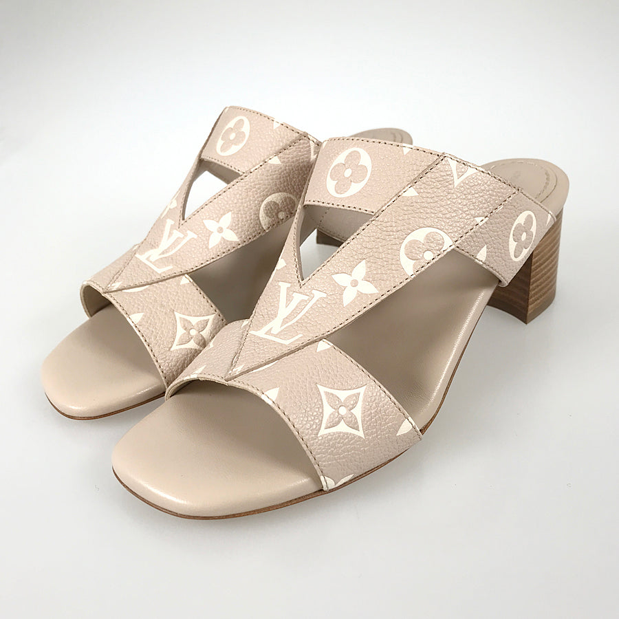 LOUIS VUITTON Monogram Empreinte Croisiere Women's Sandals