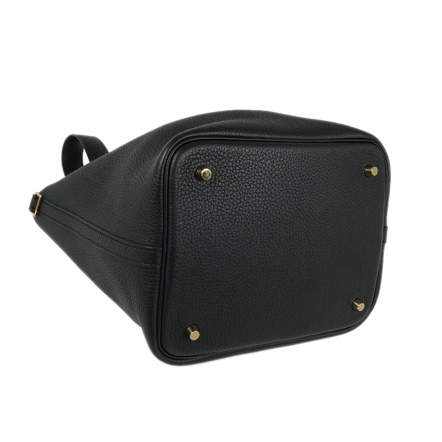 HERMES Picotin Lock MM Y engraved gold hardware made in 2020 Handbag