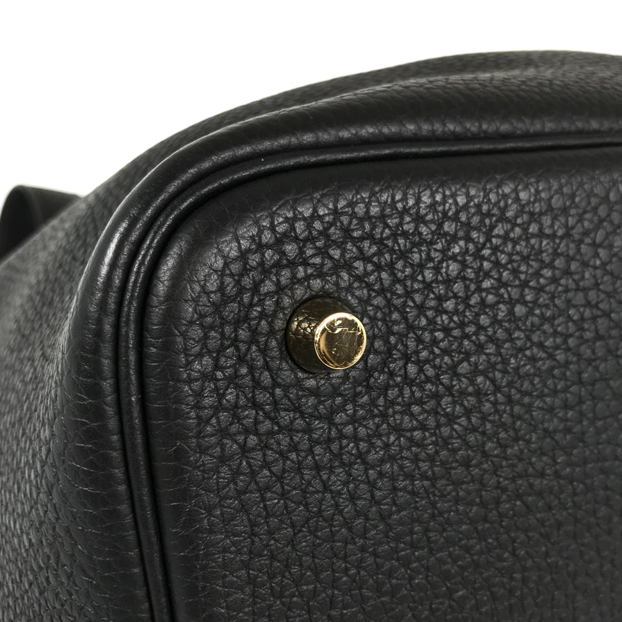 HERMES Picotin Lock MM Y engraved gold hardware made in 2020 Handbag