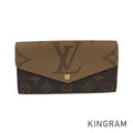 LOUIS VUITTON Monogram Giant Reverse Portefeiulle Sarah M80726 Long wallet Folding cover lid