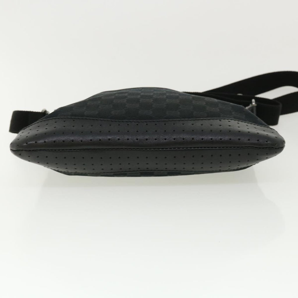GUCCI GG Canvas Shoulder Bag Black 145857001013  tb425