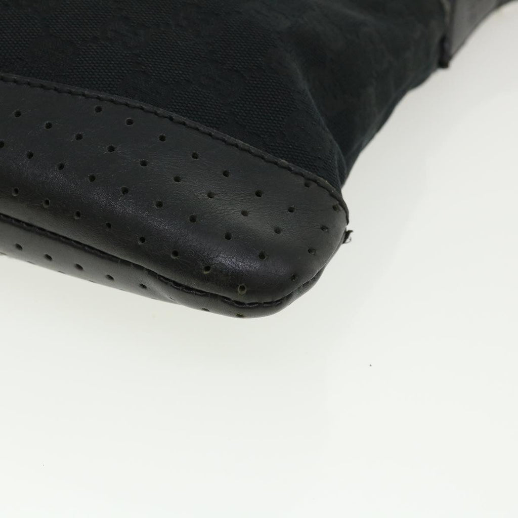 GUCCI GG Canvas Shoulder Bag Black 145857001013  tb425