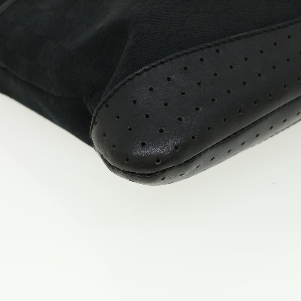 GUCCI GG Canvas Shoulder Bag Black 145857001013  tb425
