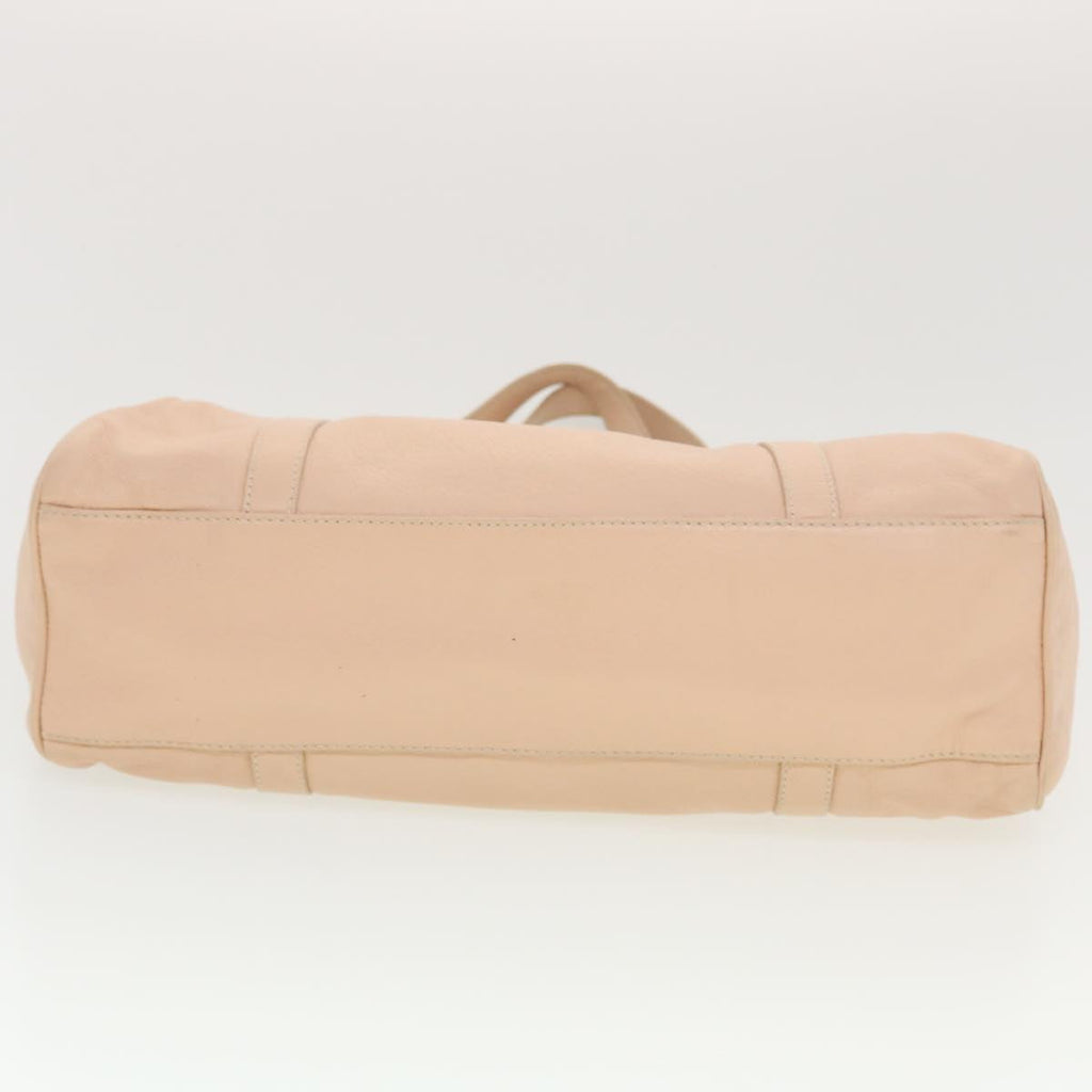 FENDI Buckle Tote Bag Leather Pink  tb663