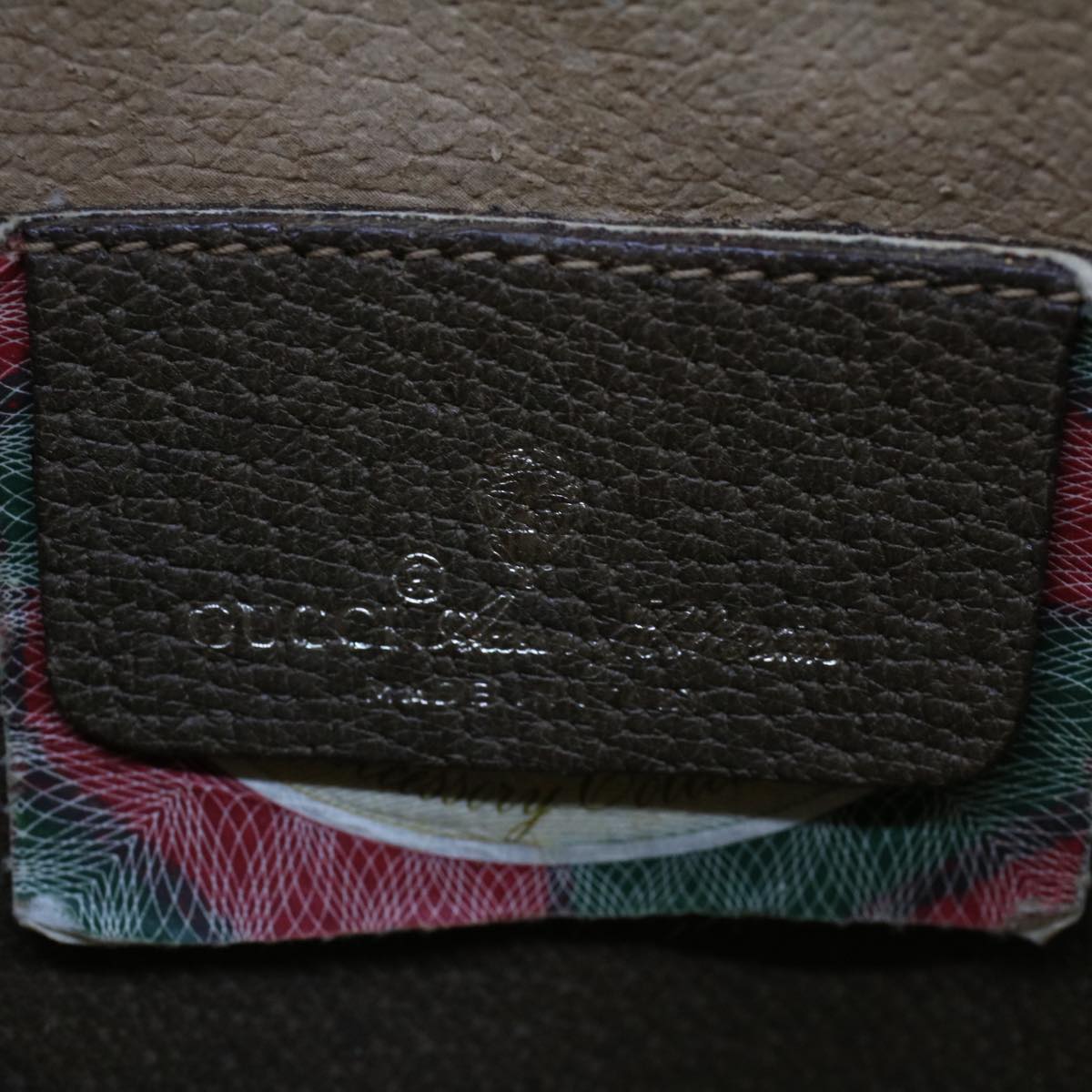 GUCCI GG Canvas Web Sherry Line Shoulder Bag Beige Red Green  tb748