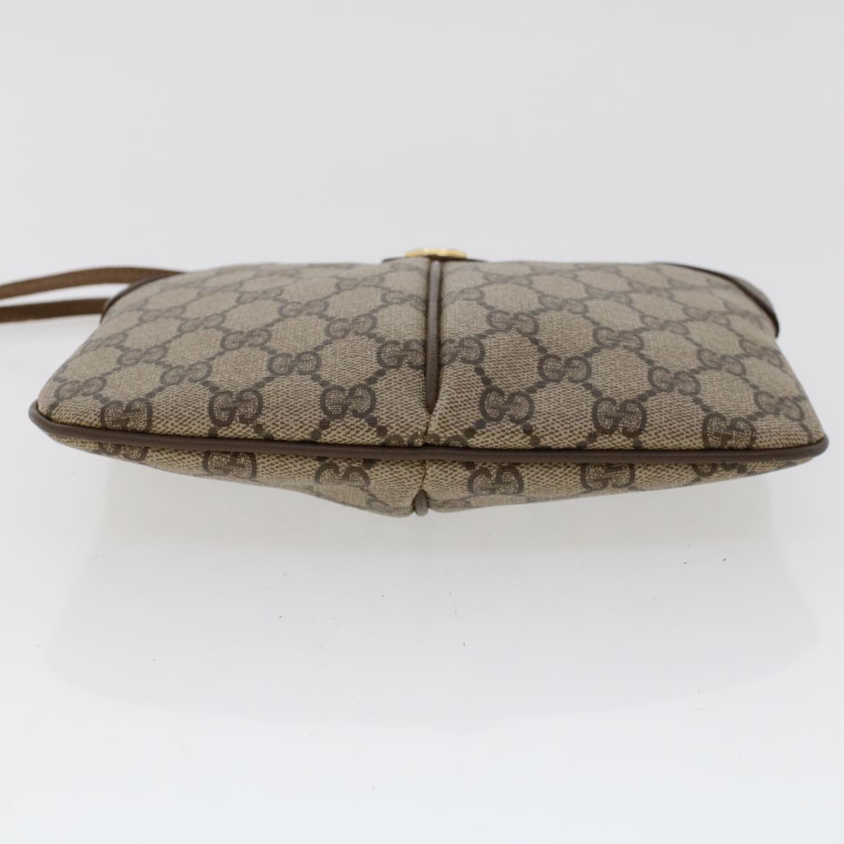GUCCI GG Canvas Web Sherry Line Shoulder Bag Beige Red Green  tb748