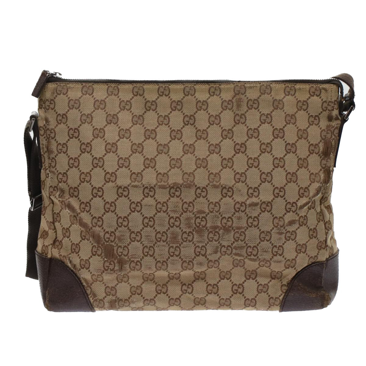 GUCCI GG Canvas Pouch Shoulder Bag 2Set Beige  tb790