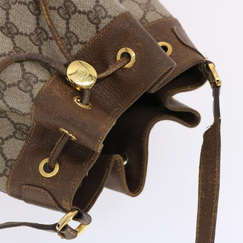 GUCCI GG Canvas Web Sherry Line Shoulder Bag Beige Red Green  tb826