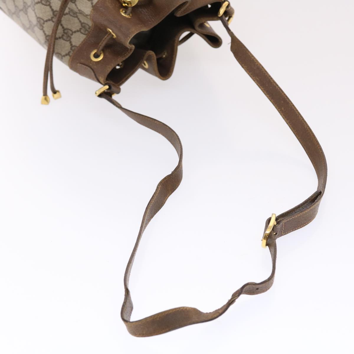 GUCCI GG Canvas Web Sherry Line Shoulder Bag Beige Red Green  tb826