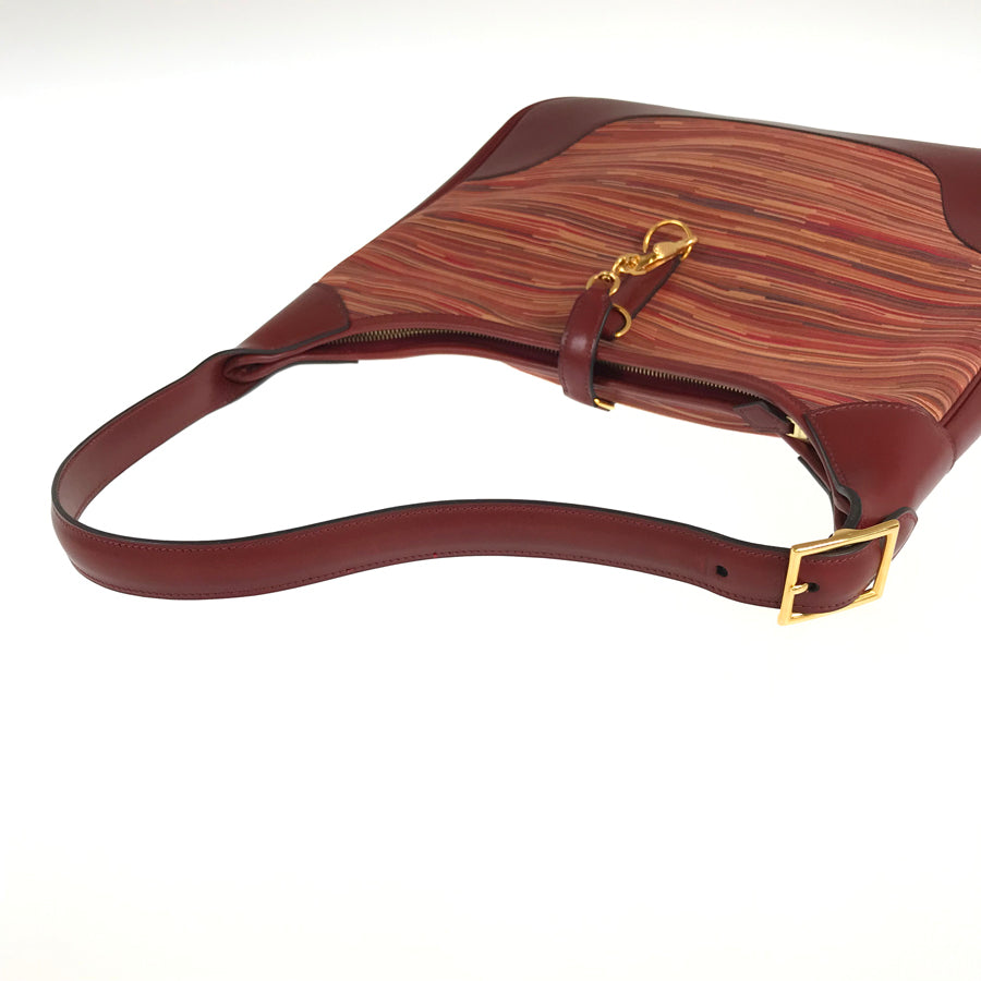 HERMES □D carved seal made in 2000 one belt Shoulder Bag