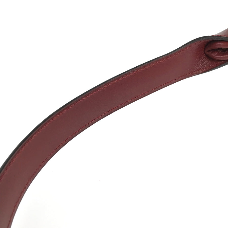 HERMES □D carved seal made in 2000 one belt Shoulder Bag