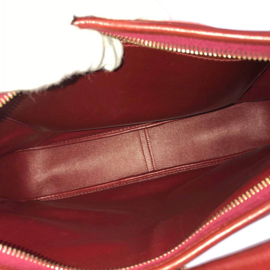 HERMES □D carved seal made in 2000 one belt Shoulder Bag