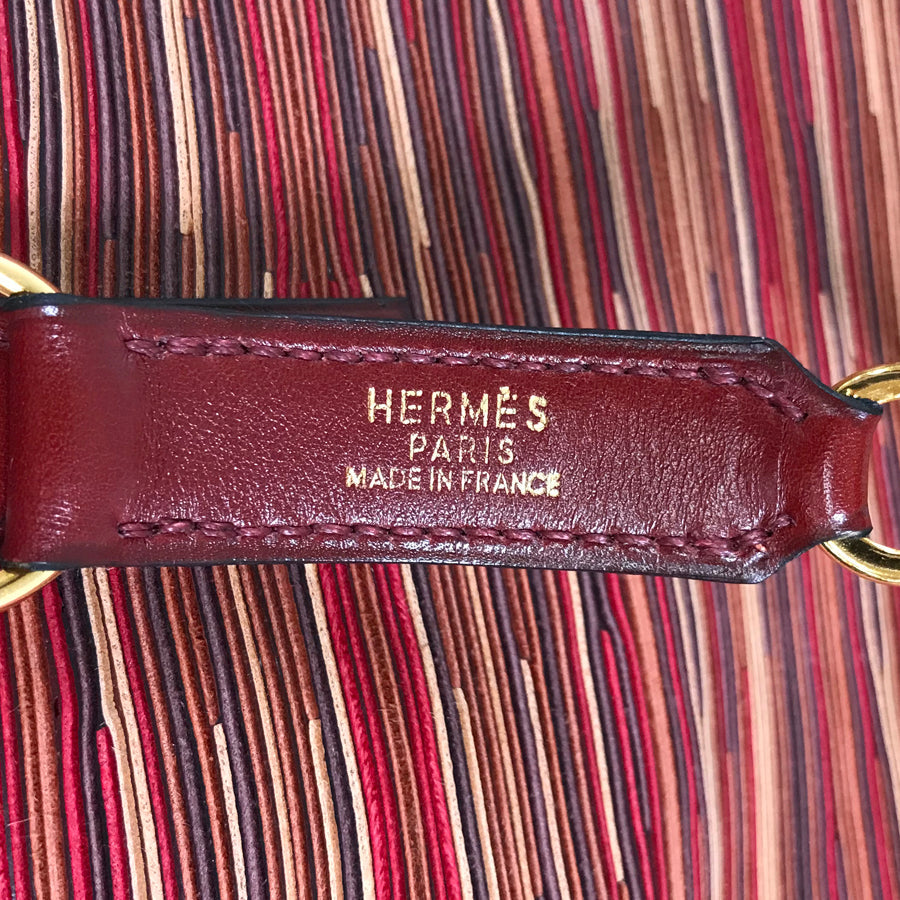HERMES □D carved seal made in 2000 one belt Shoulder Bag