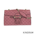 GUCCI Shima Emily Chain one belt tassel fringe Shoulder Bag