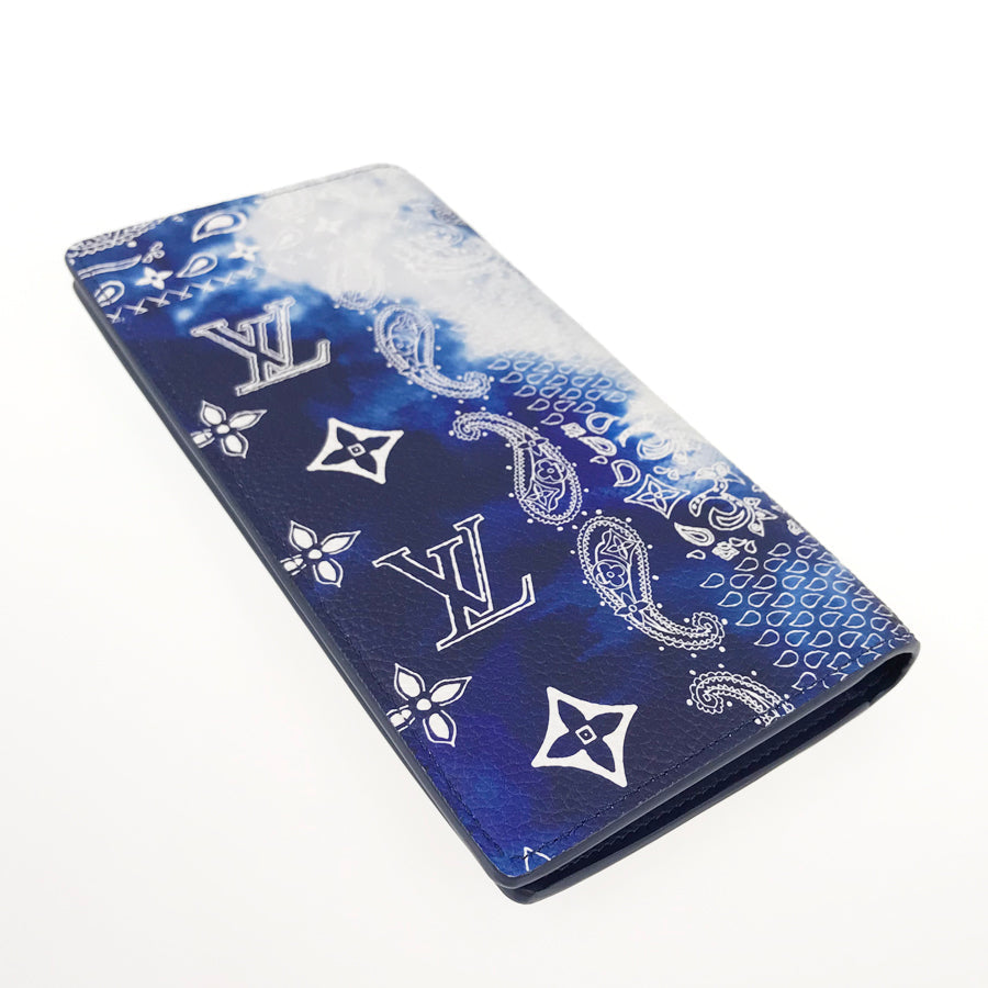 LOUIS VUITTON Monogram Bandana Portefeiulle Brazza purse Bifold
