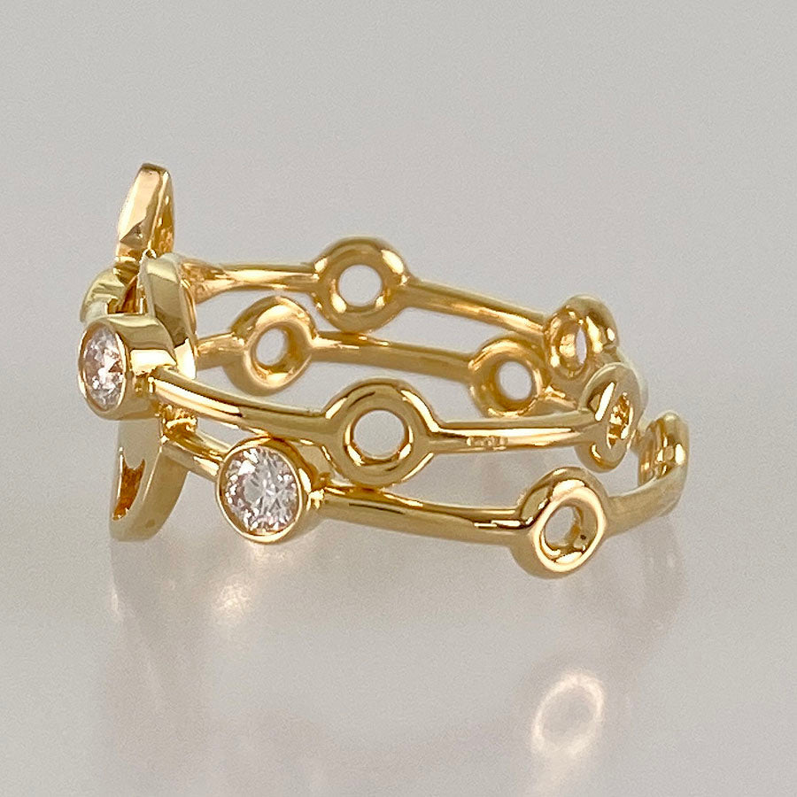 LOUIS VUITTON Monogram skin Berg Ring