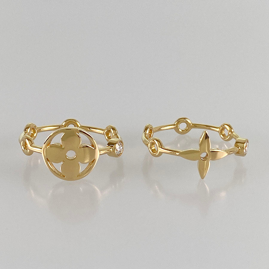 LOUIS VUITTON Monogram skin Berg Ring