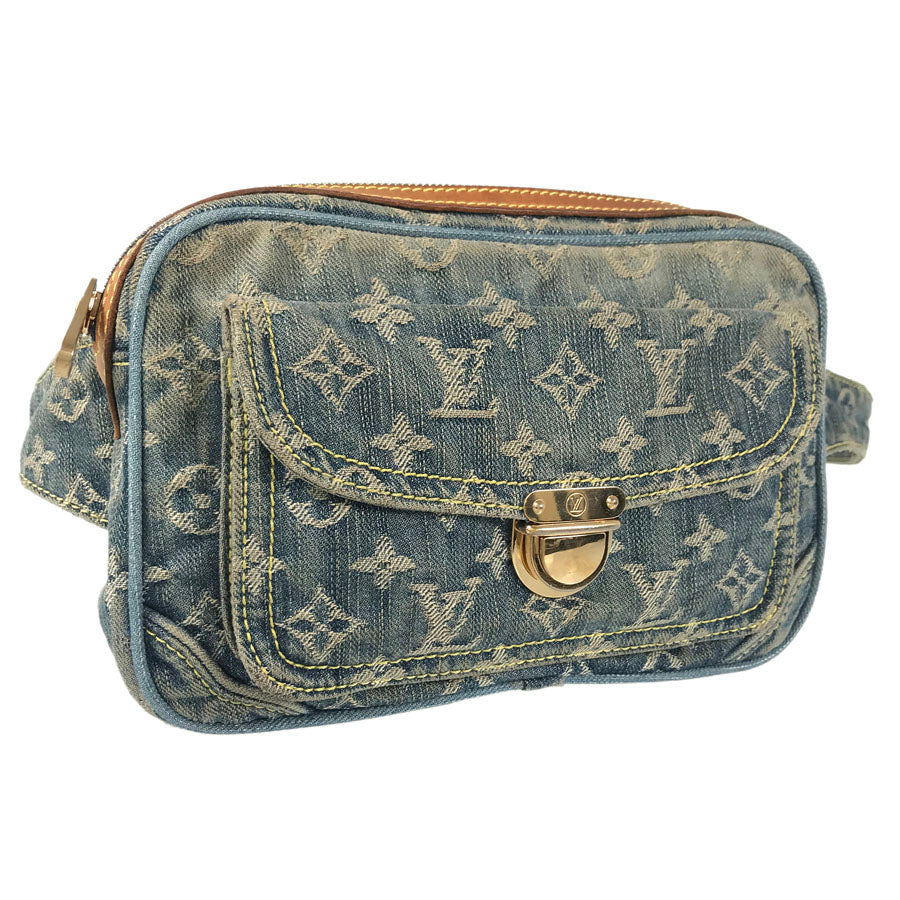 LOUIS VUITTON Monogram Denim Bumbag M95347 Waist pouch