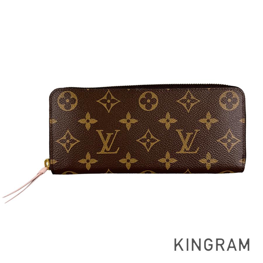 LOUIS VUITTON Monogram Portefeuille Clemence M61298 Long wallet Round zipper