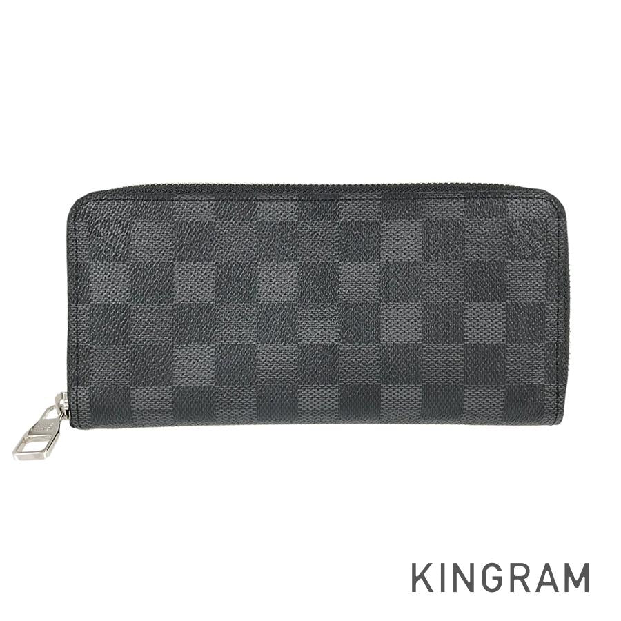 LOUIS VUITTON Damier Graphite Zippy Wallet Vertical N63095 Long wallet Round zipper