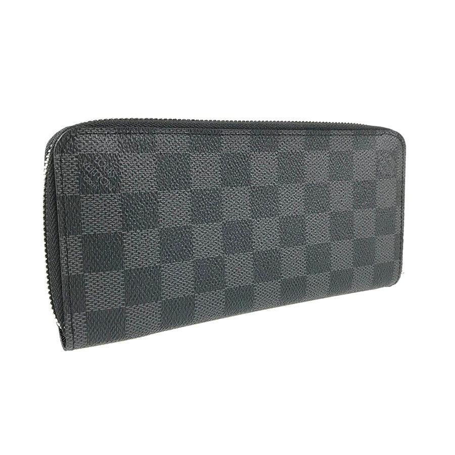 LOUIS VUITTON Damier Graphite Zippy Wallet Vertical N63095 Long wallet Round zipper
