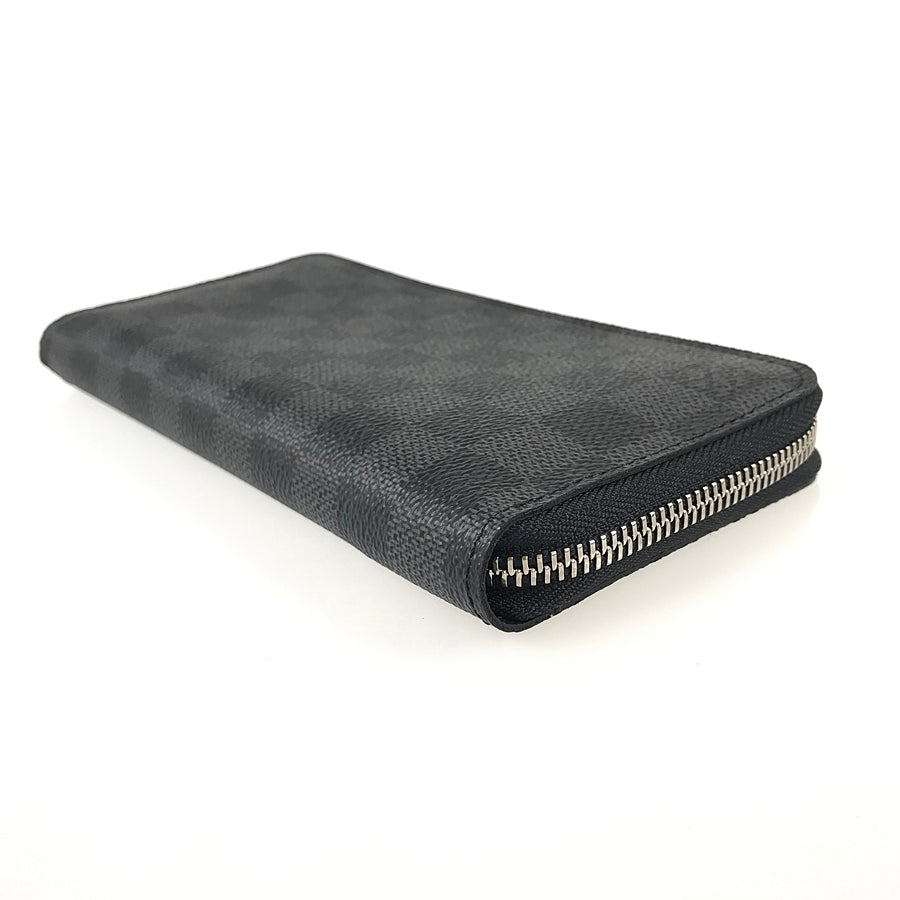 LOUIS VUITTON Damier Graphite Zippy Wallet Vertical N63095 Long wallet Round zipper