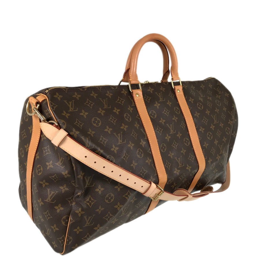 LOUIS VUITTON Monogram Keepall Bandouliere 55 M41414 Boston bag