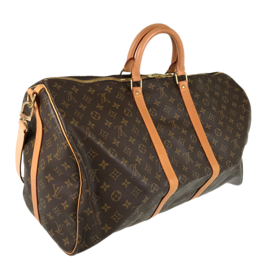 LOUIS VUITTON Monogram Keepall Bandouliere 55 M41414 Boston bag