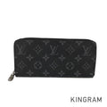 LOUIS VUITTON Monogram Eclipse Zippy Wallet Horizontal M11611 Long wallet Round zipper
