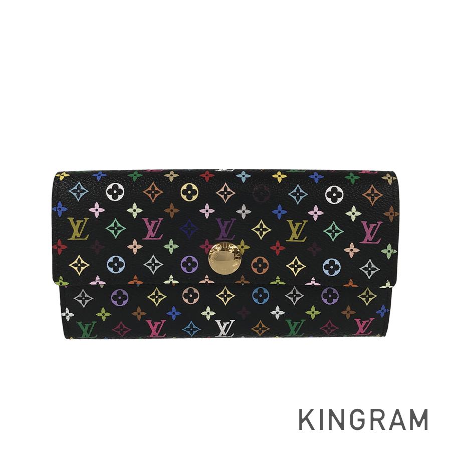 LOUIS VUITTON Multi Colored Portefeuille Sarah M93748 Long wallet Folding cover lid