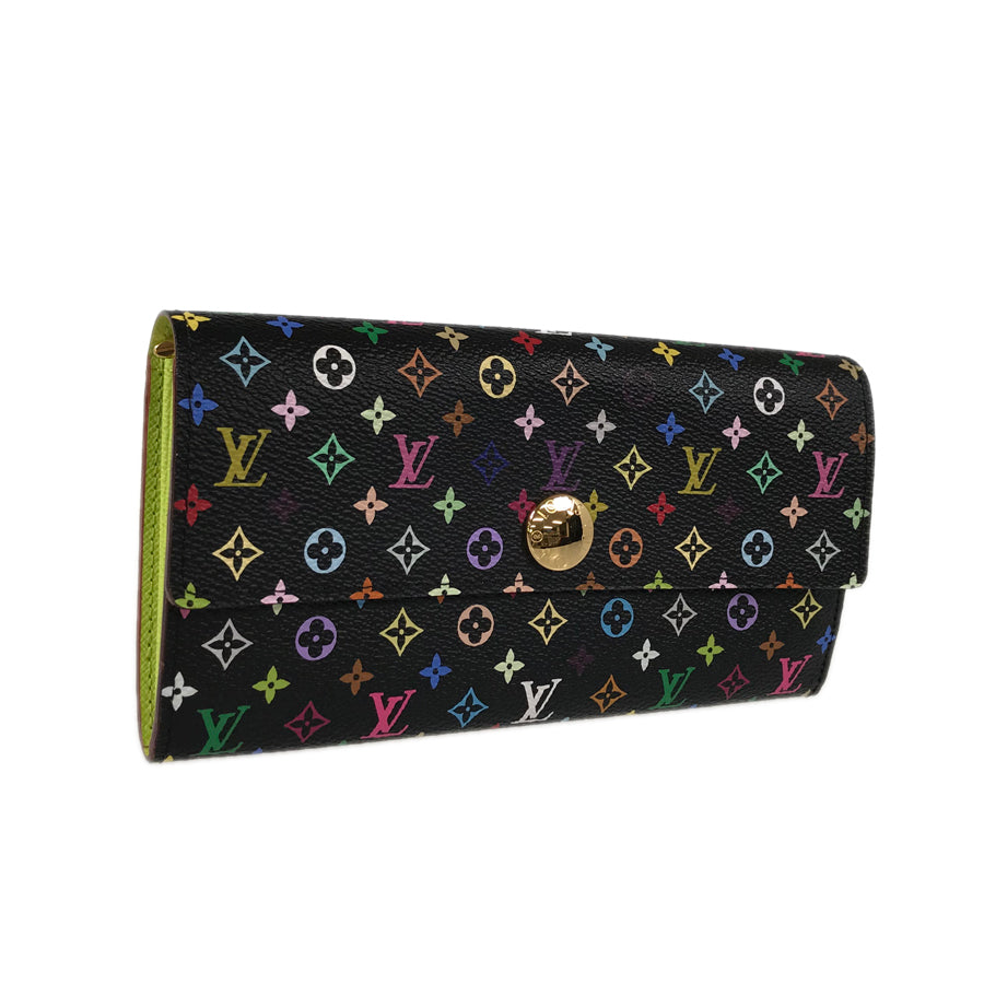 LOUIS VUITTON Multi Colored Portefeuille Sarah M93748 Long wallet Folding cover lid