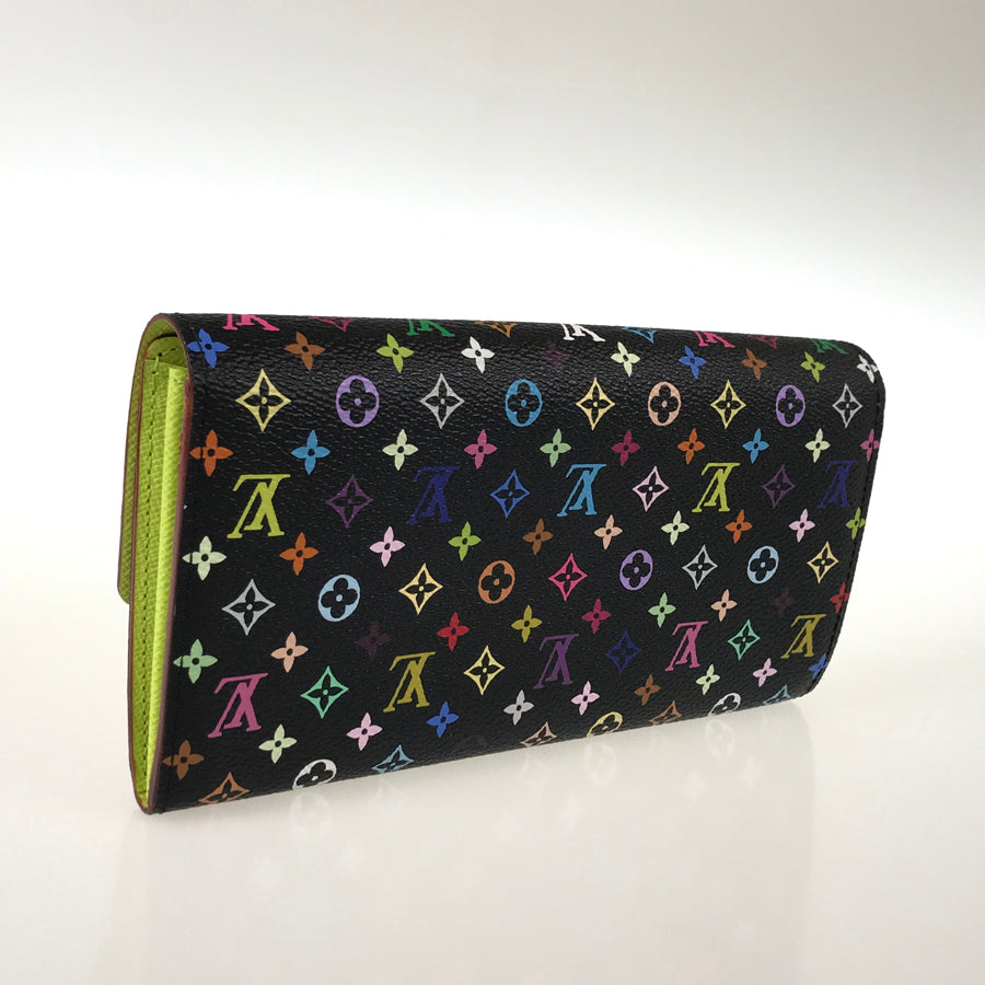 LOUIS VUITTON Multi Colored Portefeuille Sarah M93748 Long wallet Folding cover lid