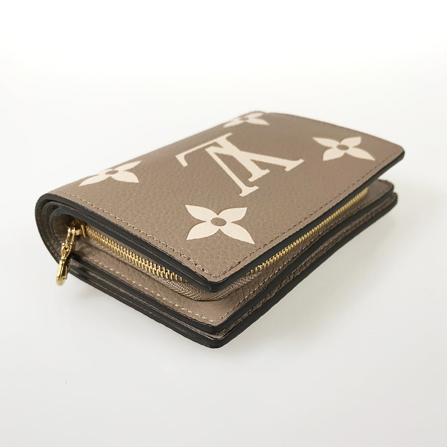 LOUIS VUITTON Monogram Empreinte Bicolor Portefeuille Claire M82370 Bifold wallet