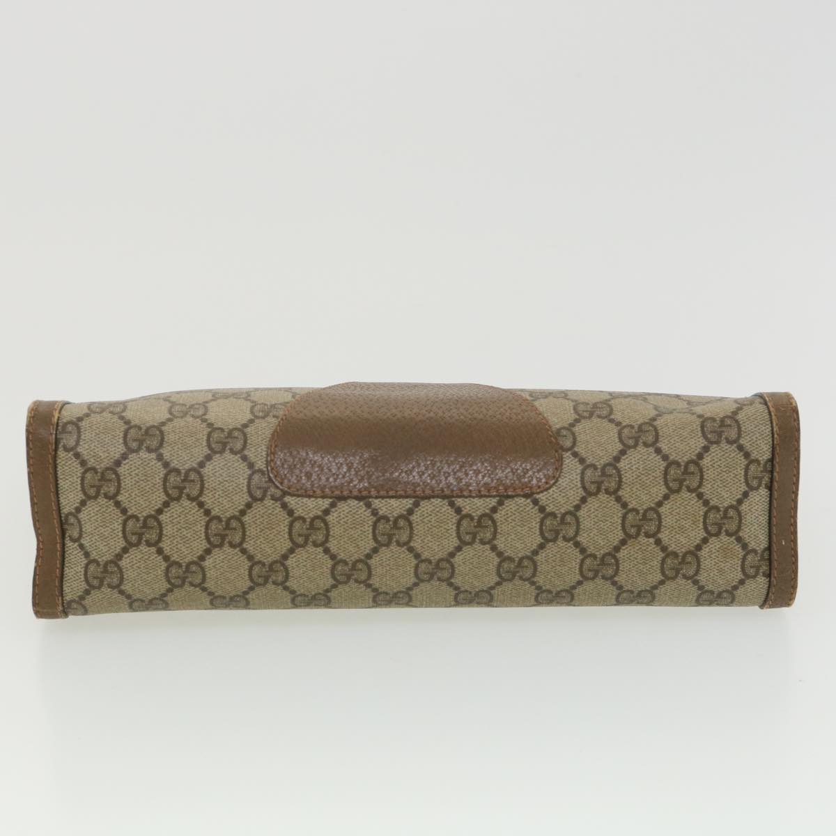 GUCCI GG Canvas Web Sherry Line Clutch Bag Beige Red Green 89 01 033  th3487