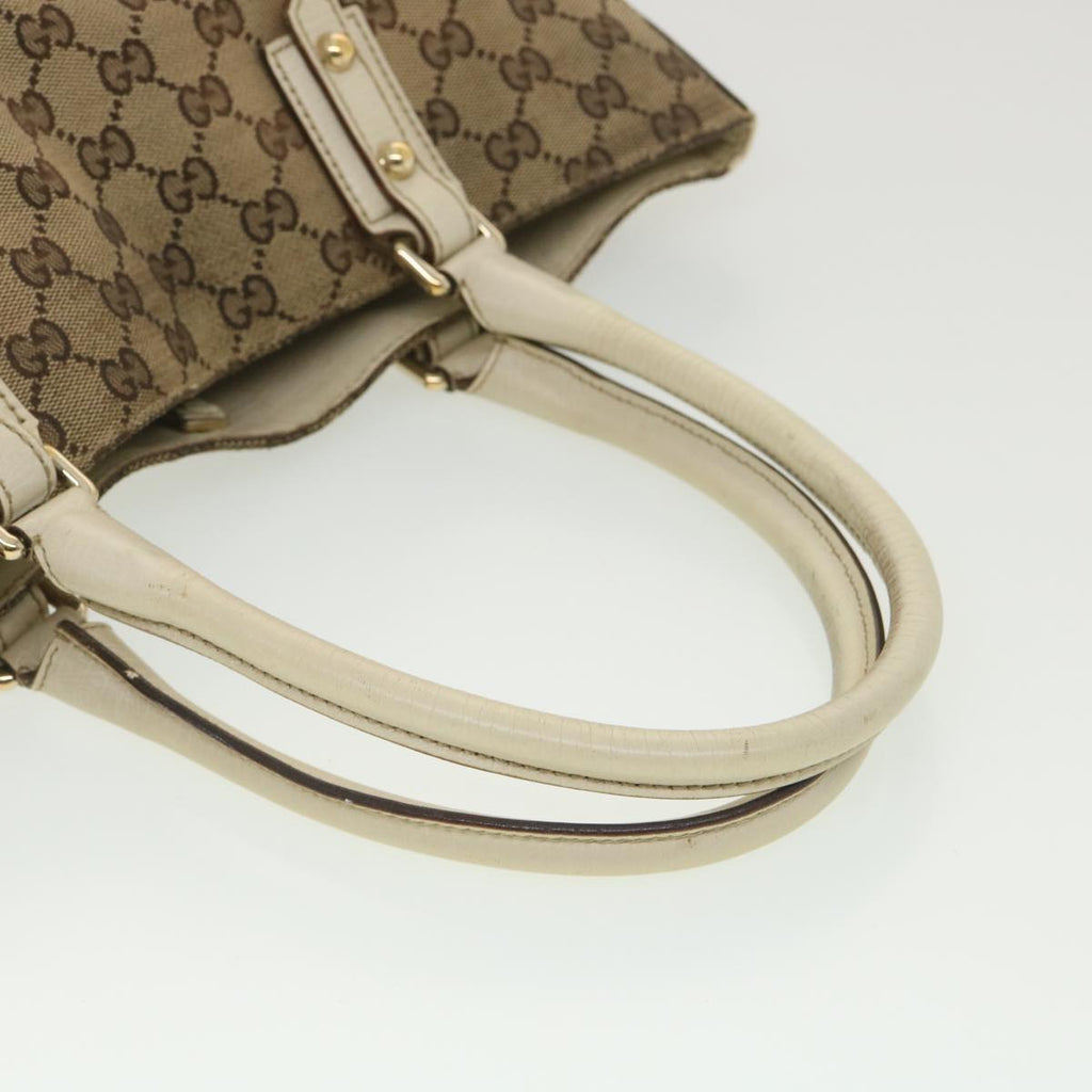GUCCI GG Canvas Sherry Line Shoulder Bag Beige 137385  th3490