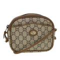 GUCCI GG Plus Canvas Shoulder Bag PVC Leather Beige  th3681
