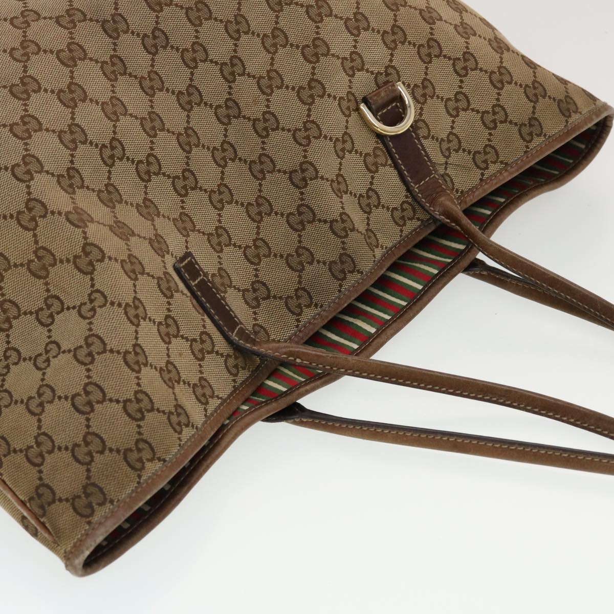 GUCCI GG Canvas Tote Bag Beige 169945  th3742