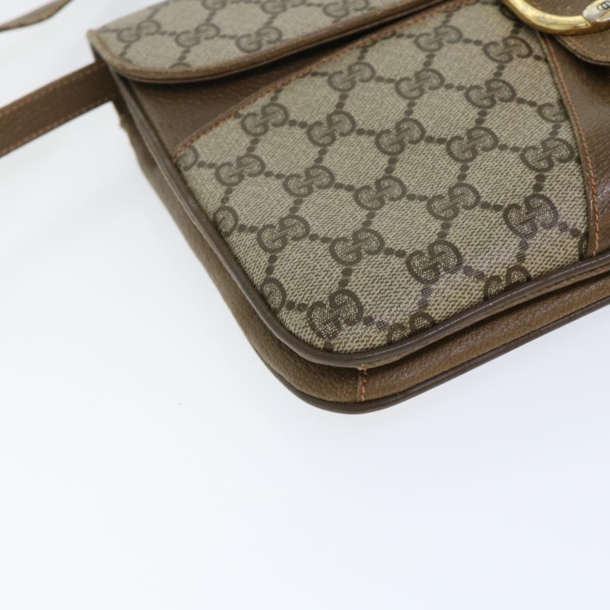GUCCI GG Canvas Shoulder Bag PVC Leather Beige 90402025  th3857