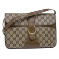 GUCCI GG Canvas Shoulder Bag PVC Leather Beige 90402025  th3857