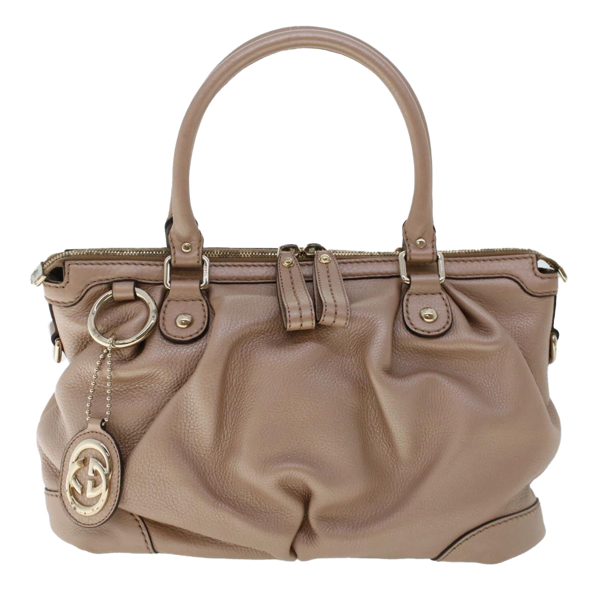 GUCCI Hand Bag Leather 2way Pink 247902  th3878