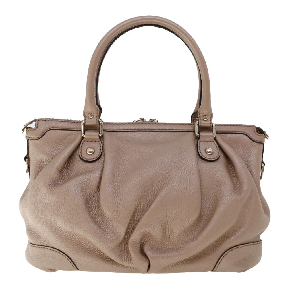GUCCI Hand Bag Leather 2way Pink 247902  th3878
