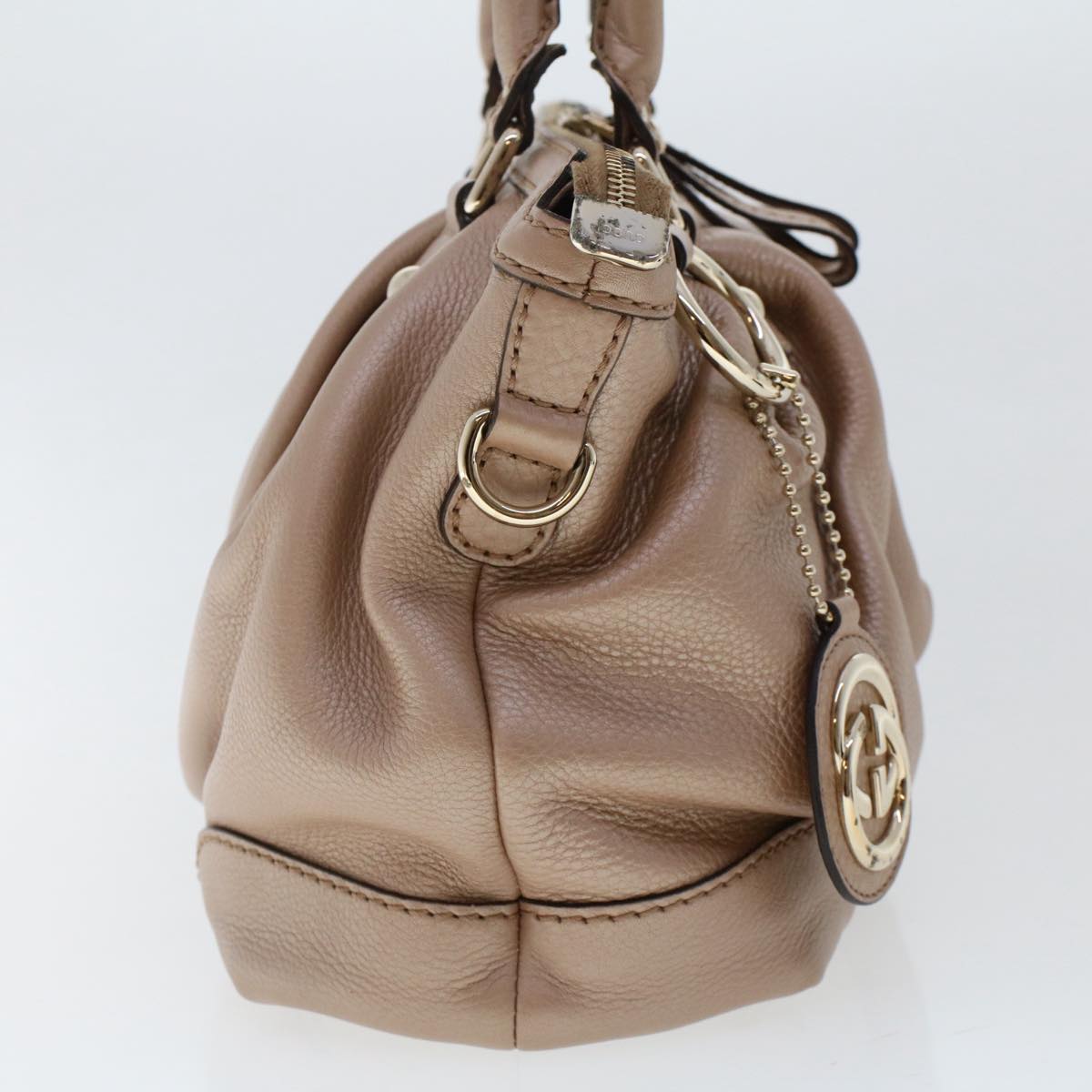 GUCCI Hand Bag Leather 2way Pink 247902  th3878