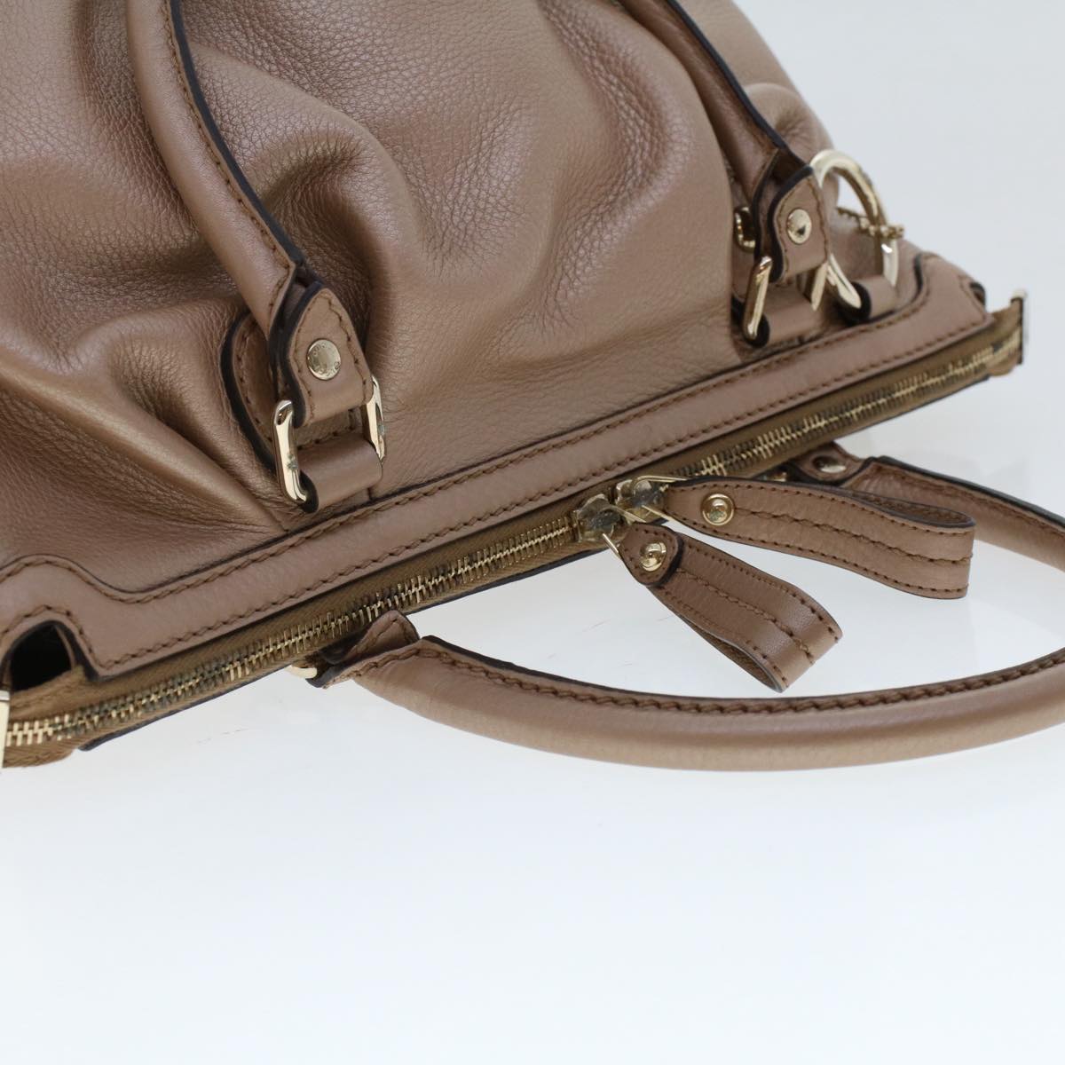 GUCCI Hand Bag Leather 2way Pink 247902  th3878