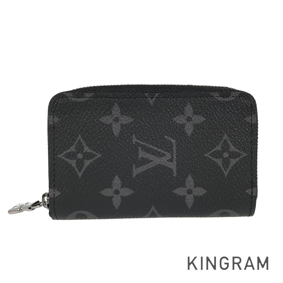 LOUIS VUITTON Monogram Eclipse Zippy Coin Purse Vertical M81662 Coin purse